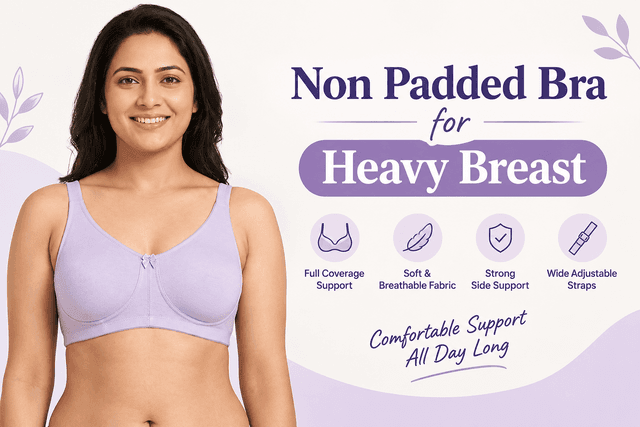 Non Padded Bra for Heavy Breast