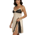 Women’s Golden Satin Babydoll Nighty