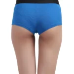 blue antibacterial bamboo modal boxer brief panty for women