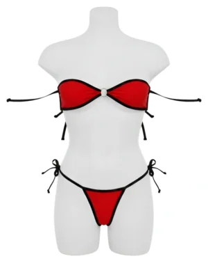 Women’s Red Micro Lingerie Set