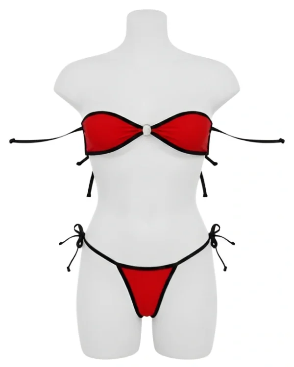 Women’s Red Micro Lingerie Set