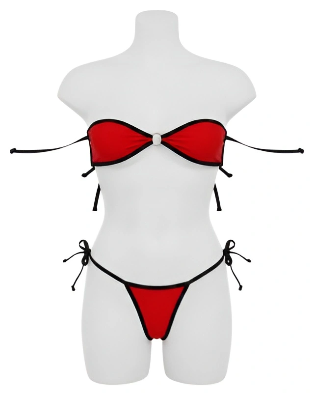 Women’s Red Micro Lingerie Set