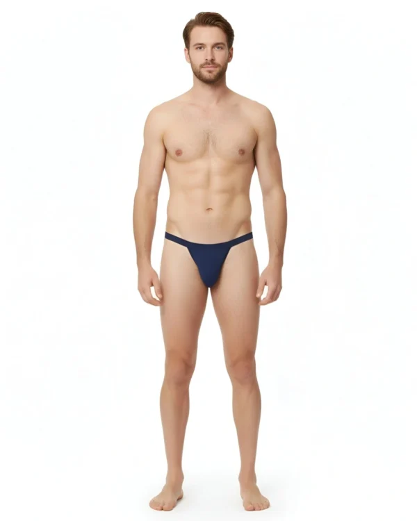 argyle printed micro modal men's thongs
