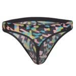 argyle printed micro modal men's thongs