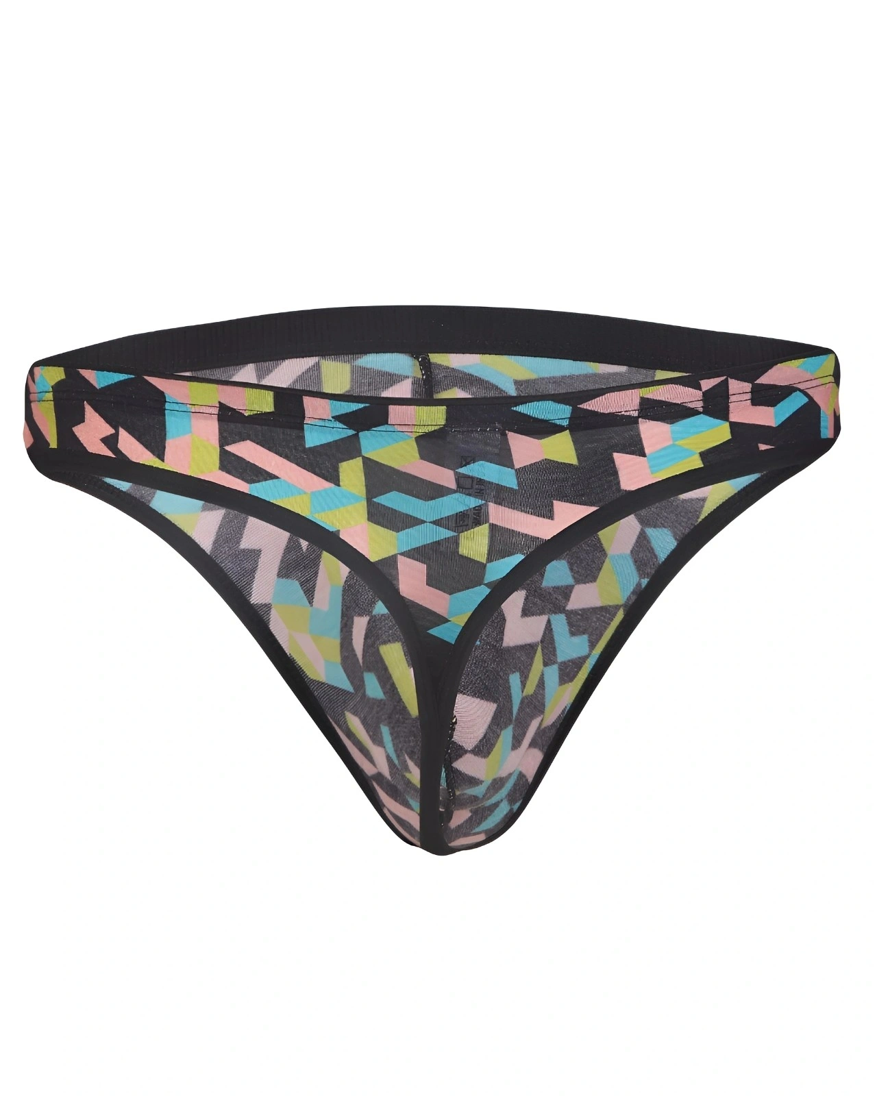 argyle printed micro modal men's thongs