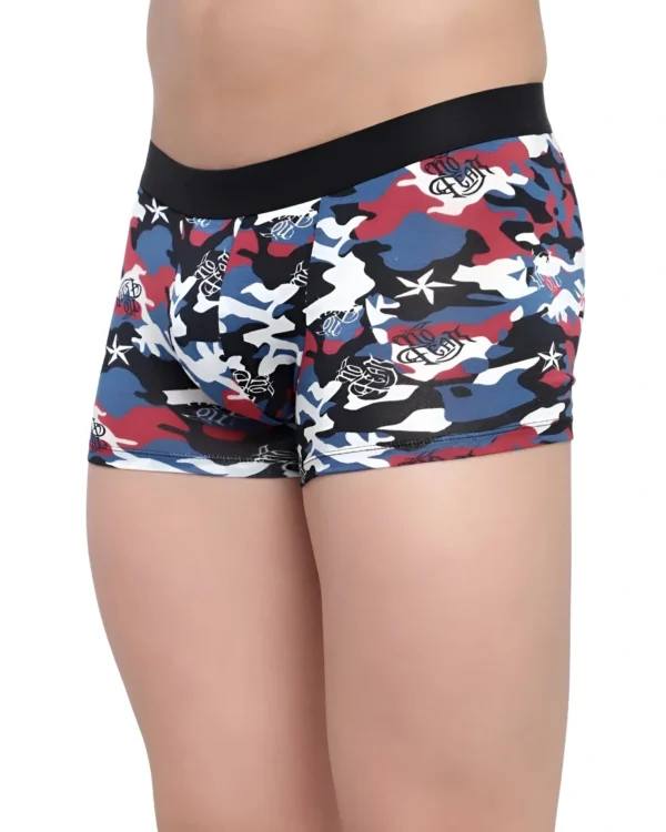 Men's Blue Black camouflage Anti-Bacterial Micro Modal Trunks