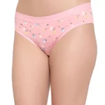 Pink Floral Low Waist Cotton Hipster Panty