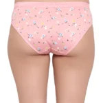 Pink Floral Low Waist Cotton Hipster Panty