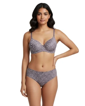 Non-Wired Full Cover Bra with Hipster Panty