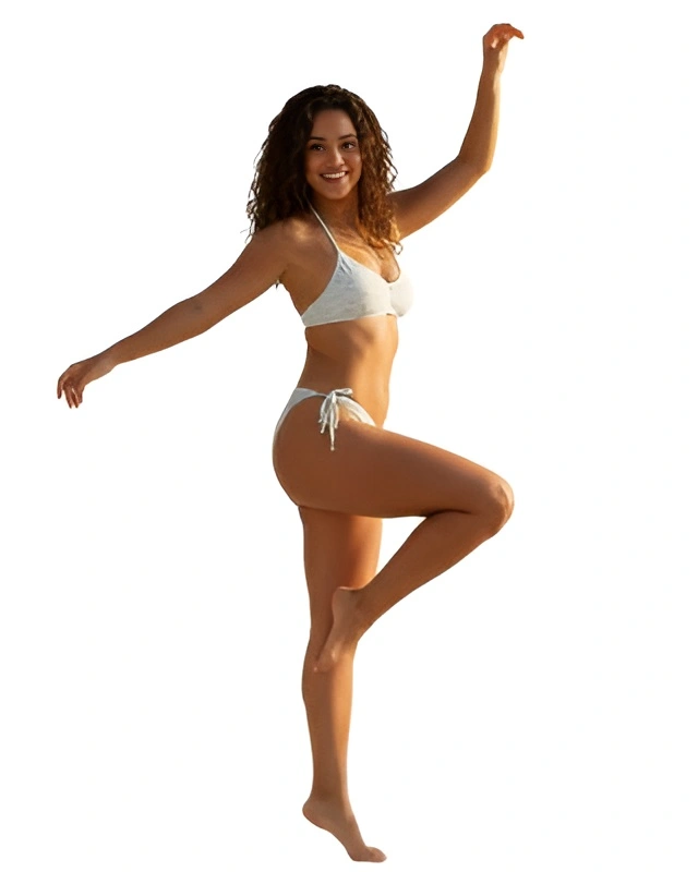 Women’s Green Printed Cotton Bikini Set