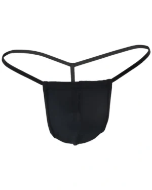 mens cotton spandex g string pouch underwear – blue