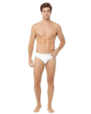 men’s white micro modal bikini briefs