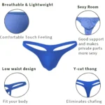 mens micro modal thong brief – blue