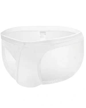 Men’s Transparent Briefs White