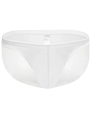 Men’s Transparent Briefs White