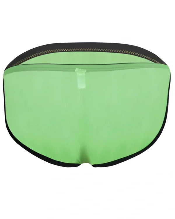 men’s transparent bikini briefs – forest green