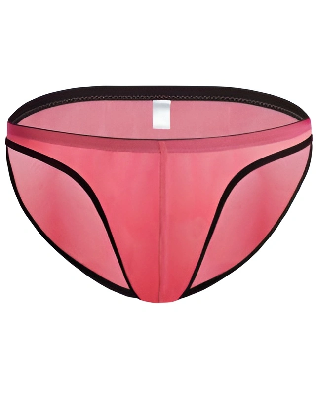 Men’s Transparent Briefs Living Coral