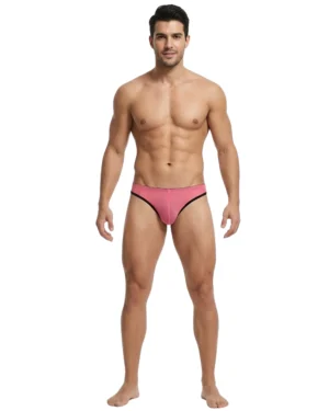 Men’s Transparent Briefs Living Coral