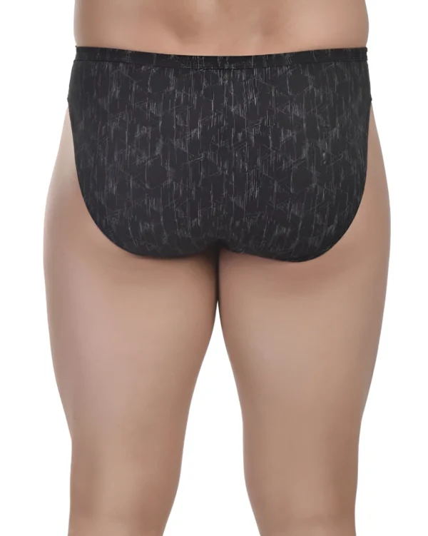men’s printed low rise cotton lycra briefs