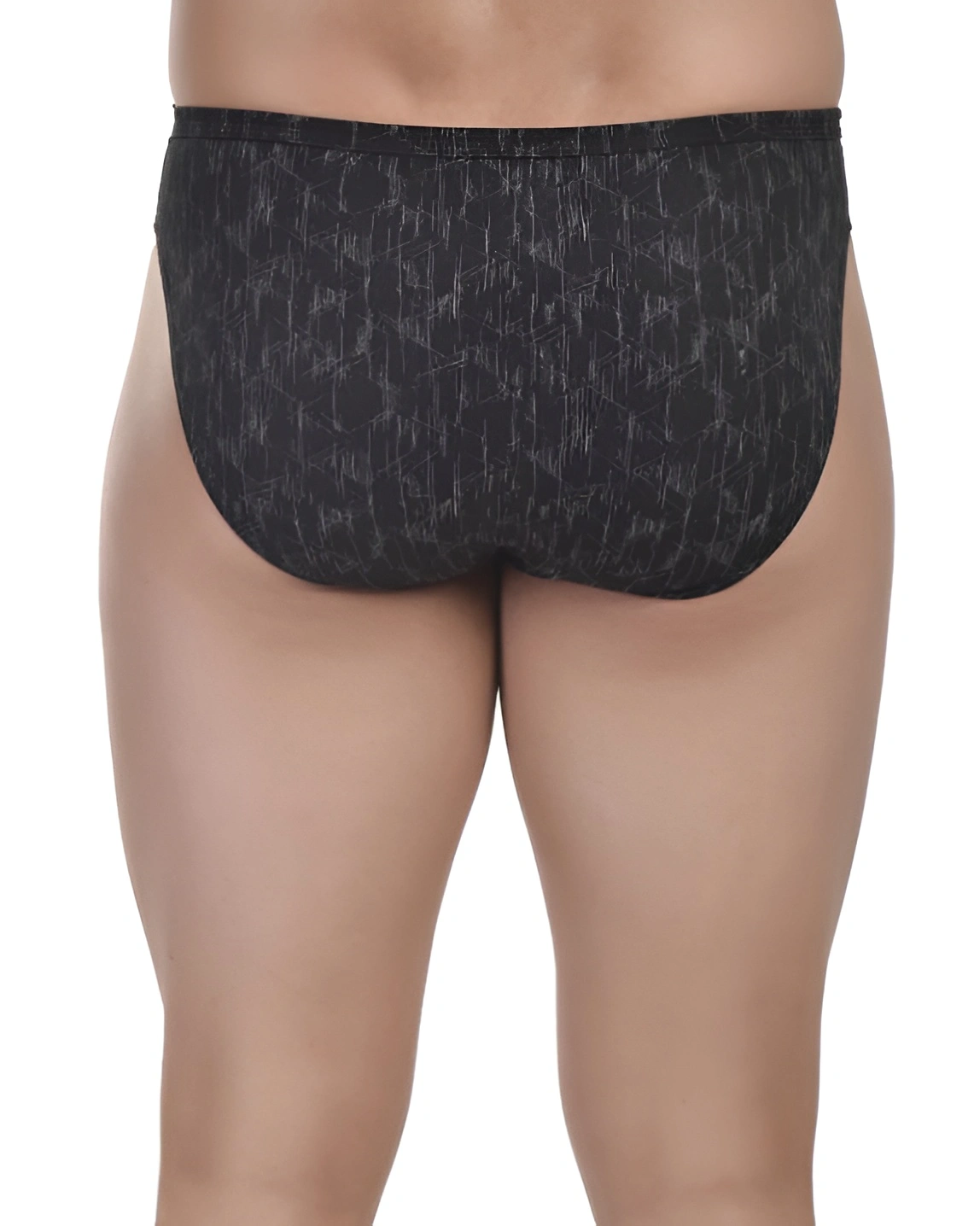 men’s printed low rise cotton lycra briefs