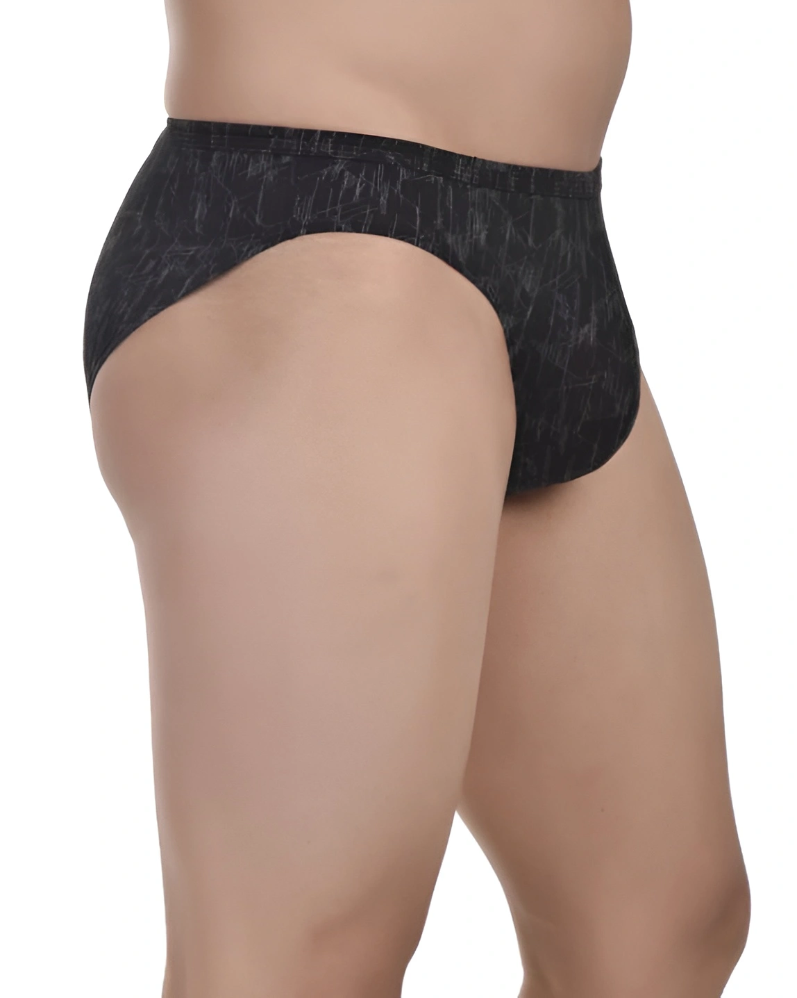 men’s printed low rise cotton lycra briefs