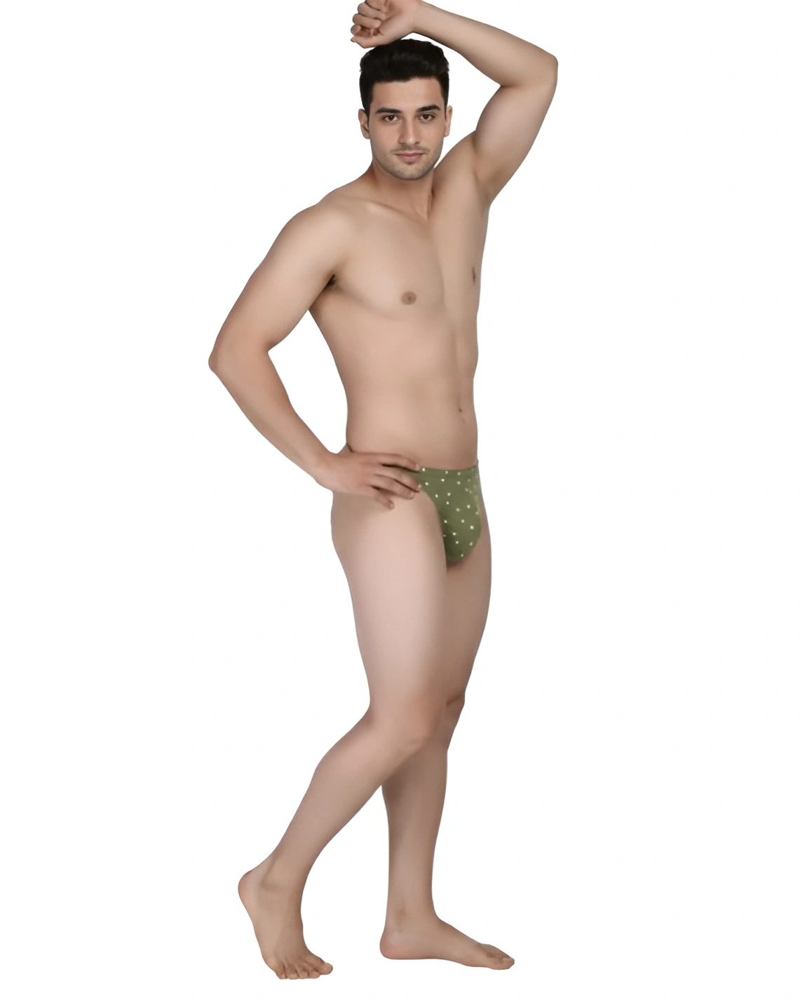 Men’s Printed Cotton Lycra Thong