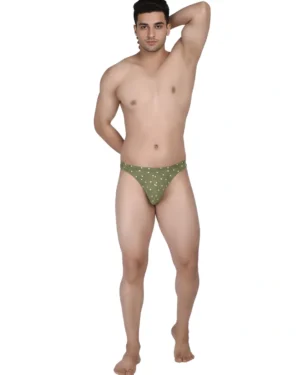 Men’s Printed Cotton Lycra Thong