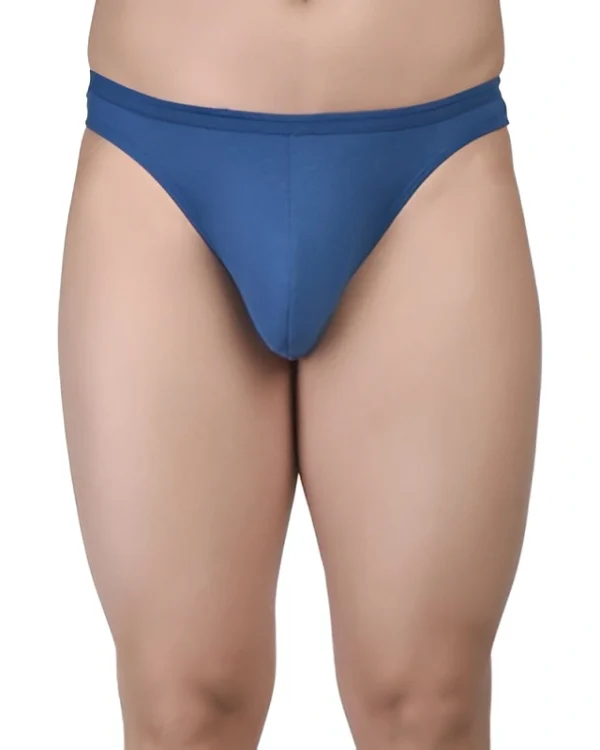 Blue Micro Modal Airforce Thong for Men