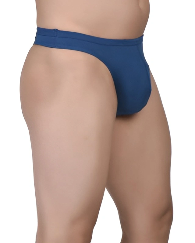 Blue Micro Modal Airforce Thong for Men