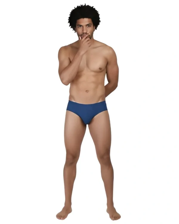 Blue Micro Modal Airforce Thong for Men