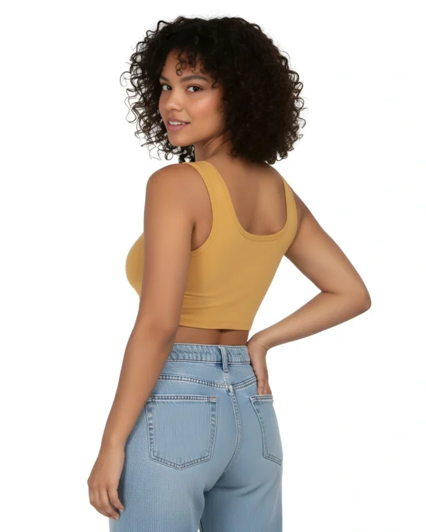 Cannyfit Sandalwood Cotton Elastance Wire-Free, Non-Padded Comfort Fit Sports Bra for women