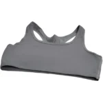 Women’s Grey Racerback Cotton Sports Bra