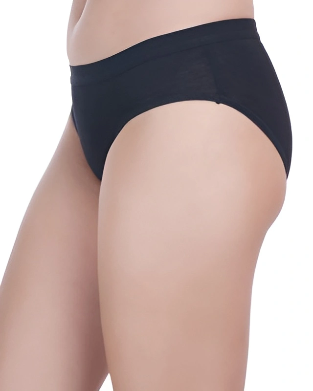 Womens Black Micro Modal Panty