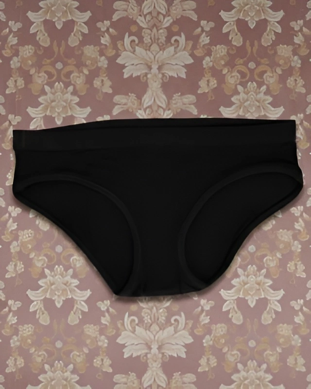 Womens Black Micro Modal Panty