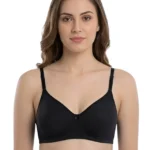 Black padded bra for women full coverage comfortable daily wear bra