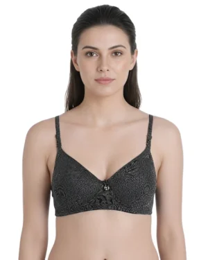 Black Padded Bra for Women | Black Bra by Hivra Soft