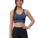Blue Seamless Sports Bra for Women