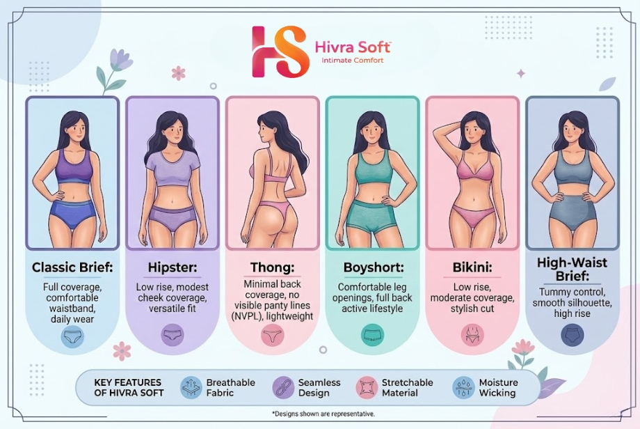 10 Types of Women Panties Every Woman Should Know | Hivra Soft