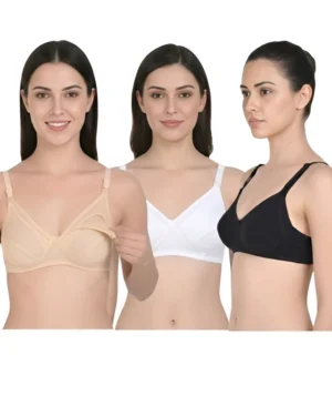 Hivra Soft Maternity Bra for Women | Nursing Combo Pack