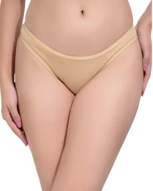 Beige Seamless Thong Panty for Women