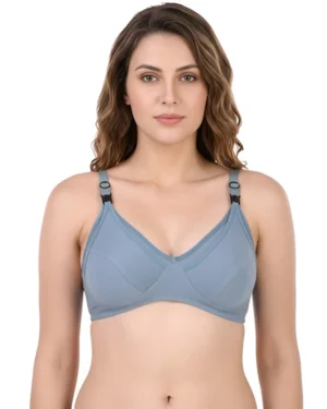Steel Blue Maternity Bra | Nursing Bra for Women – Hivra Soft