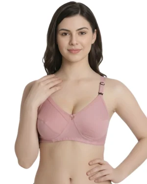 Dusty Pink Maternity Bra Nursing Bra | Hivra Soft