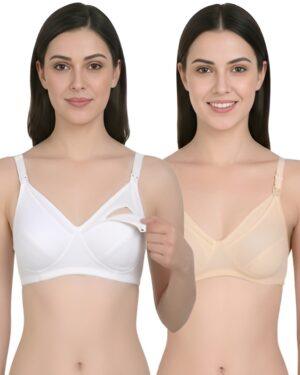 Hivra Soft Maternity Bra for Women Nursing Bra Combo Pack