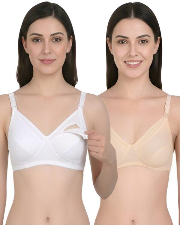 Hivra Soft Maternity Bra for Women Nursing Bra Combo Pack