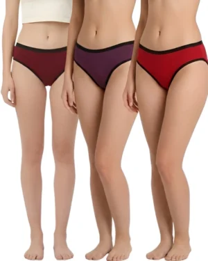 Women Panties Combo Pack Hivra Soft Multicolour Bikini Sets.