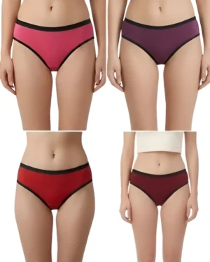 Women’s Multicolour Panty Combo (Pack of 4)