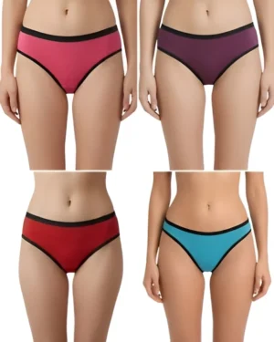 Hivra Soft Multicolor Panties for Women Cotton Panty Combo