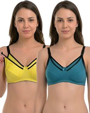 Hivra Soft Maternity Bra for Women Nursing Bra Combo Pack