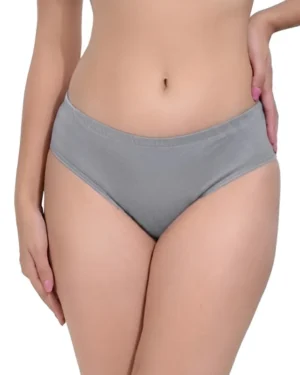 Women Cotton Blend Panty Grey