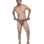Pixel Printed Bikini Brief for Men